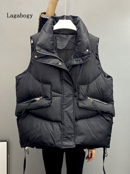 women's vests lagabogy autumn women 90 white duck down vest thick warm winter loose waistcoat female short zipper sleeveless outwear 22, Black;white
women's vests lagabogy autumn women 90 white duck down vest thick warm winter loose waistcoat female short zipper sleeveless outwear 22, Black;white