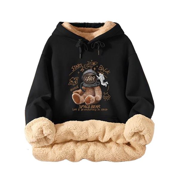 women's jackets fall winter clothes students velvet padded hoodies space bear print harajuku sweatshirt women small hooded jacket warm, Black;brown
women's jackets fall winter clothes students velvet padded hoodies space bear print harajuku sweatshirt women small hooded jacket warm, Black;brown