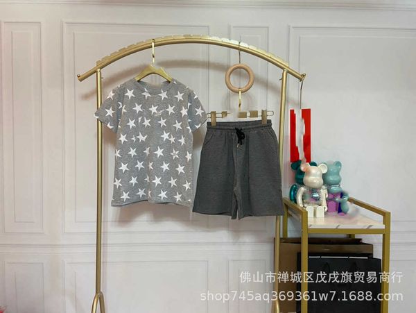clothing sets children boys girls lovely star print short sleeve round neck casual loose capris two piece set, White
clothing sets children boys girls lovely star print short sleeve round neck casual loose capris two piece set, White