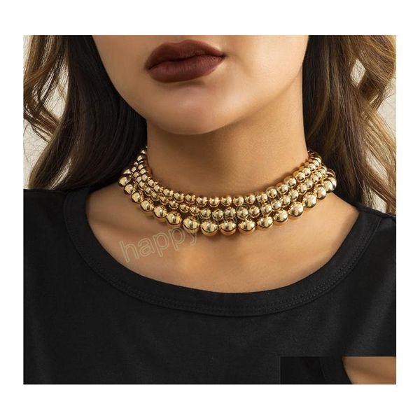 chokers exaggerated chunky beads chain necklace for women big beaded ball choker jewelry drop delivery necklaces pendants dhp6z, Golden;silver
chokers exaggerated chunky beads chain necklace for women big beaded ball choker jewelry drop delivery necklaces pendants dhp6z, Golden;silver