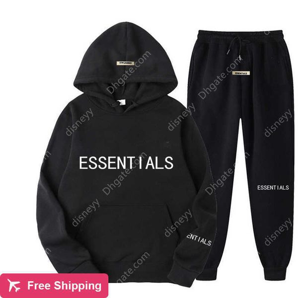 tracksuits essential men's women's hooded sweatshirts oversized sweatpants cotton couples autumn and winter, Gray
tracksuits essential men's women's hooded sweatshirts oversized sweatpants cotton couples autumn and winter, Gray