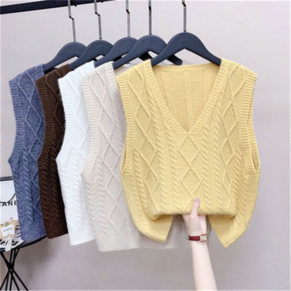 women's vests knitted vest fashion spring and autumn ladies short sleeveless vneck twist solid color pullover allmatch casual 221202, Black;white
women's vests knitted vest fashion spring and autumn ladies short sleeveless vneck twist solid color pullover allmatch casual 221202, Black;white