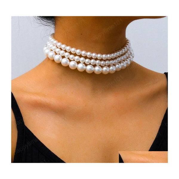 chokers bohemian mti layer beaded necklaces imitation pearl chokers for ladies dinner party wear necklace ornaments drop delivery je dh3sa, Golden;silver
chokers bohemian mti layer beaded necklaces imitation pearl chokers for ladies dinner party wear necklace ornaments drop delivery je dh3sa, Golden;silver