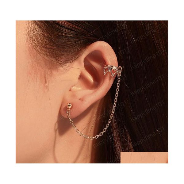 stud fashion jewelry single piece chain earring crown long tassel earrings drop delivery dhviz, Golden;silver
stud fashion jewelry single piece chain earring crown long tassel earrings drop delivery dhviz, Golden;silver