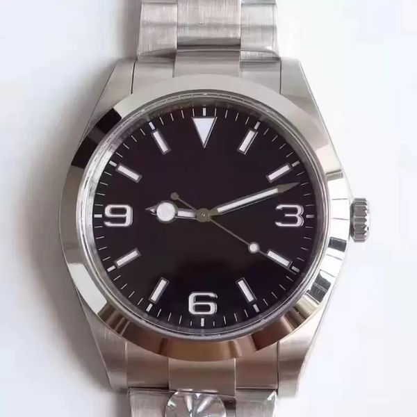 39mm automatic mechanical watch for men stainless steel strap folding buckle business waterproof sapphire crystal, Slivery;brown
39mm automatic mechanical watch for men stainless steel strap folding buckle business waterproof sapphire crystal, Slivery;brown