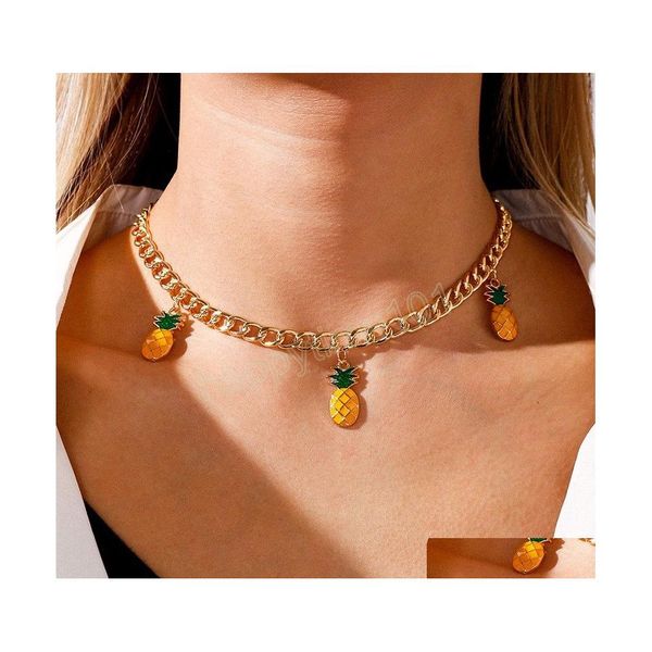 chokers gold color fashion small fresh pineapple pendant choker necklace women simple party jewelry drop delivery necklaces pendants dhsmg, Golden;silver
chokers gold color fashion small fresh pineapple pendant choker necklace women simple party jewelry drop delivery necklaces pendants dhsmg, Golden;silver