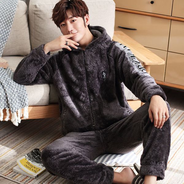 men's sleepwear men pajamas set two piece shirt pants casual pjs suits flannel nightwear winter full sleeve home wear loungewear 221202, Black;brown
men's sleepwear men pajamas set two piece shirt pants casual pjs suits flannel nightwear winter full sleeve home wear loungewear 221202, Black;brown