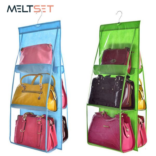 bag organizer 6 pocket hanging handbag for wardrobe closet transparent storage door wall clear sundry shoe with hanger pouch 221203, Blue;pink
bag organizer 6 pocket hanging handbag for wardrobe closet transparent storage door wall clear sundry shoe with hanger pouch 221203, Blue;pink