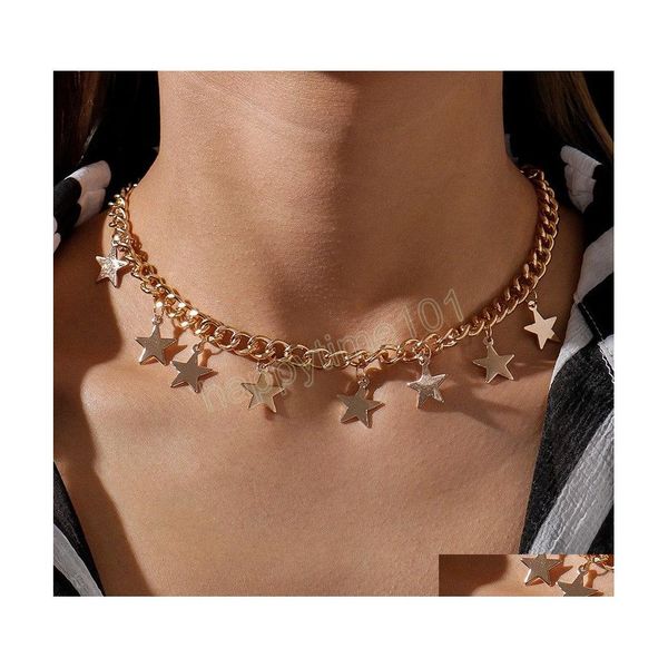 chokers simple casual gold color star charm chain choker necklace fashion women jewelry drop delivery necklaces pendants dhasq, Golden;silver
chokers simple casual gold color star charm chain choker necklace fashion women jewelry drop delivery necklaces pendants dhasq, Golden;silver
