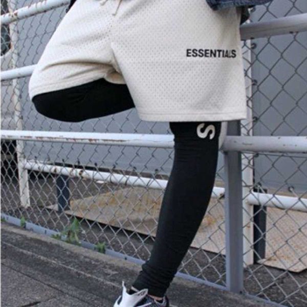 casual sports pants men's sports and fitness fog essentials multi thread mesh drawstring letter capris men's shorts, Black
casual sports pants men's sports and fitness fog essentials multi thread mesh drawstring letter capris men's shorts, Black