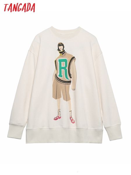 women's jackets tangada women fashion charater print sweatshirts oversize long sleeve o neck loose pullovers female 6h108 221201, Black;brown
women's jackets tangada women fashion charater print sweatshirts oversize long sleeve o neck loose pullovers female 6h108 221201, Black;brown