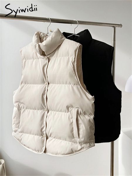 women's vests syiwidii casual vest jacket for women fall winter oversized button down coats stand collar outwear sleeveless waistcoat 2, Black;white
women's vests syiwidii casual vest jacket for women fall winter oversized button down coats stand collar outwear sleeveless waistcoat 2, Black;white