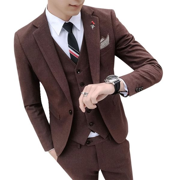 men's suits blazers 3 piece one button blazer slim fit party groom wedding dress jacket vest pants set 221202, White;black
men's suits blazers 3 piece one button blazer slim fit party groom wedding dress jacket vest pants set 221202, White;black