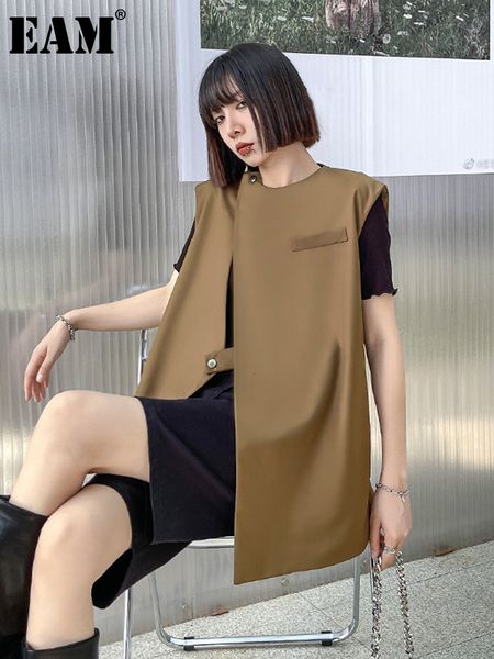 women's vests eam women irregular coffee big size casual loose fit vest o neck sleeveless fashion spring summer 1de9033 221202, Black;white
women's vests eam women irregular coffee big size casual loose fit vest o neck sleeveless fashion spring summer 1de9033 221202, Black;white