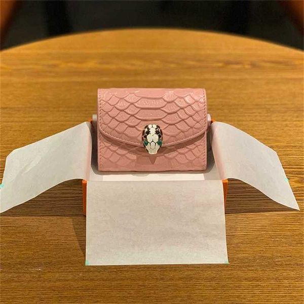 card bag women's leather multi position snake head organ holder high grade small and delicate anti degaussing 2022 new women wallet pur, Red;black
card bag women's leather multi position snake head organ holder high grade small and delicate anti degaussing 2022 new women wallet pur, Red;black