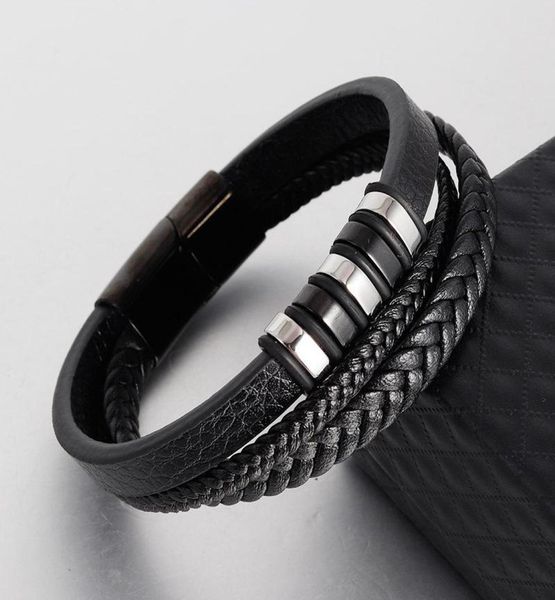 bangle cocom luxury stainless steel bracelet for men multilayer leather braid rope wrap men039s hand bracelets male accessories2389603, Black
bangle cocom luxury stainless steel bracelet for men multilayer leather braid rope wrap men039s hand bracelets male accessories2389603, Black