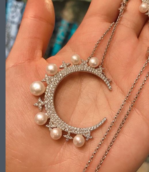 ins necklace new in luxury fine jewelry chain necklace for womens pendant k gold heart designer ladies fashion pearl saturn angel wings, Silver
ins necklace new in luxury fine jewelry chain necklace for womens pendant k gold heart designer ladies fashion pearl saturn angel wings, Silver