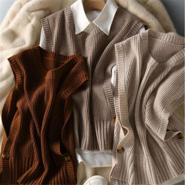 women's vests sweater vest women oneck solid autumn fashionable button design female leisure knitwear preppy style arrival soft cozy 2, Black;white
women's vests sweater vest women oneck solid autumn fashionable button design female leisure knitwear preppy style arrival soft cozy 2, Black;white
