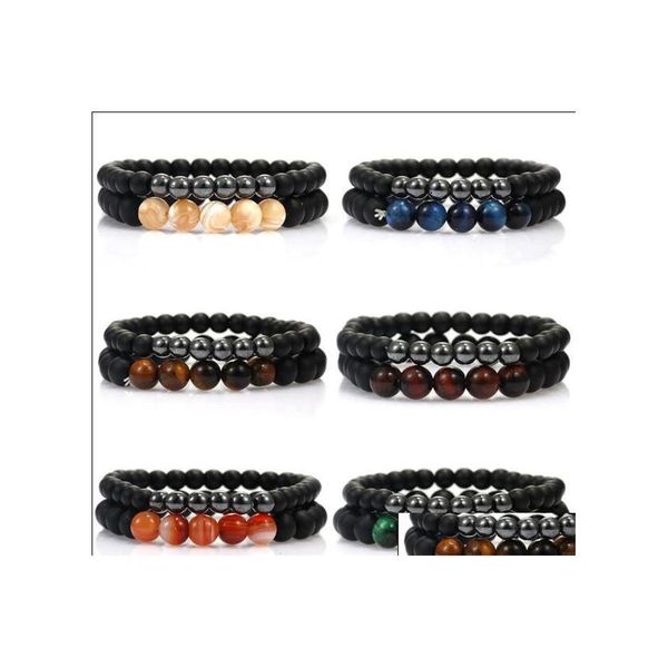 beaded 2pcs/set 6mm 8mm handmade beaded bracelets natural stone hematite chakra yoga energy elastic bracelet for men charm hand chai dh4ui, Black
beaded 2pcs/set 6mm 8mm handmade beaded bracelets natural stone hematite chakra yoga energy elastic bracelet for men charm hand chai dh4ui, Black