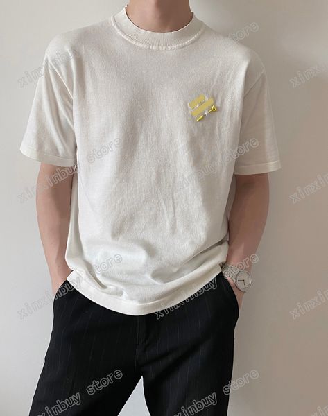 xinxinbuy men designer tee t shirt knitted pin letters embroidery short sleeve cotton women green white black grey s-2xl, Black;brown
xinxinbuy men designer tee t shirt knitted pin letters embroidery short sleeve cotton women green white black grey s-2xl, Black;brown