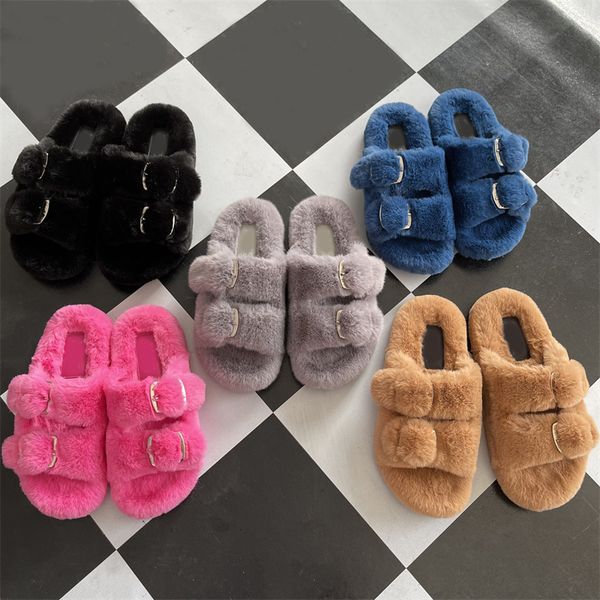 slippers winter faux fur warm fluffy shoes for women indoor floor slides flat soft furry ladies female outdoor 221203, Black
slippers winter faux fur warm fluffy shoes for women indoor floor slides flat soft furry ladies female outdoor 221203, Black
