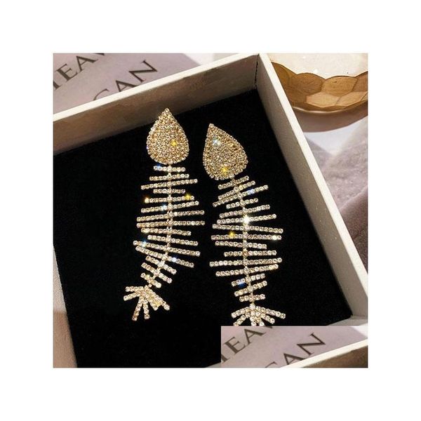 dangle chandelier fashion jewelry s925 sier needle diamond fish bone earrings rhinstone exaggerated dangle stud drop delivery dhdrl, Silver
dangle chandelier fashion jewelry s925 sier needle diamond fish bone earrings rhinstone exaggerated dangle stud drop delivery dhdrl, Silver