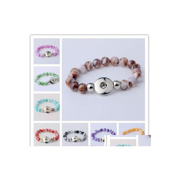 charm bracelets 18mm snap button natural stone beads bracelet and bangles fit ginger jewelry diy making drop delivery bracelets dh7ua, Golden;silver
charm bracelets 18mm snap button natural stone beads bracelet and bangles fit ginger jewelry diy making drop delivery bracelets dh7ua, Golden;silver