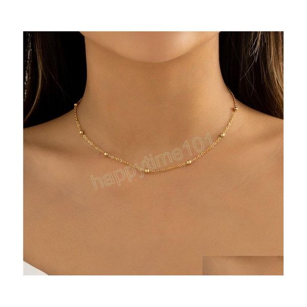chokers creative minimalism bead choker necklace for women vintage thin ball clavicle chain aesthetic neck jewelry drop delivery nec dhqpv, Golden;silver
chokers creative minimalism bead choker necklace for women vintage thin ball clavicle chain aesthetic neck jewelry drop delivery nec dhqpv, Golden;silver