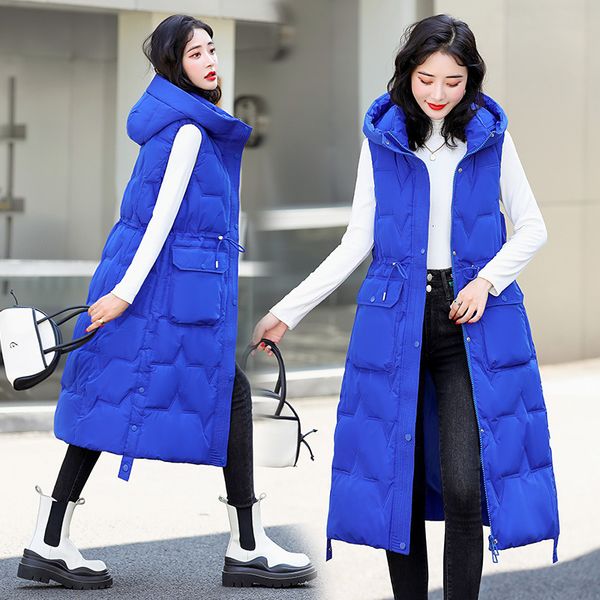 women's vests sleeveless jacket women casual long down cotton vest autumn winter warm waistcoat fashion windproof hooded parka overcoat, Black;white
women's vests sleeveless jacket women casual long down cotton vest autumn winter warm waistcoat fashion windproof hooded parka overcoat, Black;white