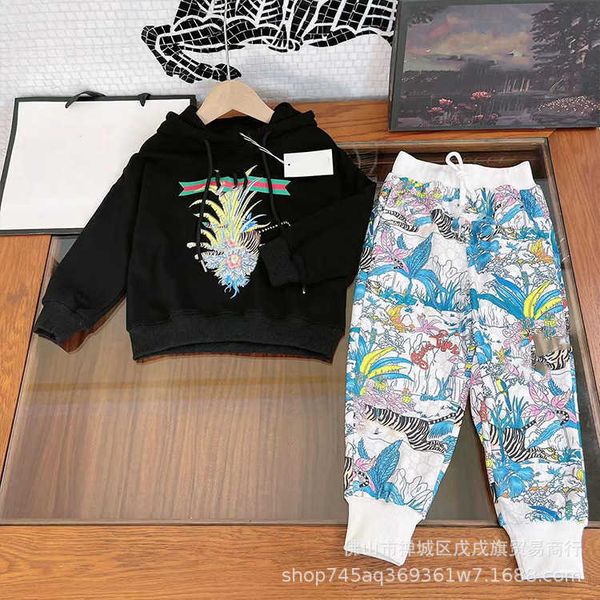clothing sets children's boys girls' fashionable long sleeved hooded sweater in autumn trousers two-piece set, White
clothing sets children's boys girls' fashionable long sleeved hooded sweater in autumn trousers two-piece set, White