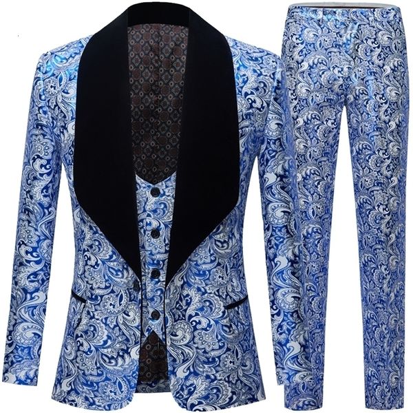 men's suits blazers casual boutique flower suit jacket vest pants 3 pcs set jacquard collar coat trousers 221201, White;black
men's suits blazers casual boutique flower suit jacket vest pants 3 pcs set jacquard collar coat trousers 221201, White;black