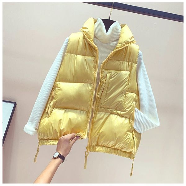 women's vests autumn winter coat vest women zipper stand collar short bright color cotton padded jacket sleeveless female women vest 22, Black;white
women's vests autumn winter coat vest women zipper stand collar short bright color cotton padded jacket sleeveless female women vest 22, Black;white