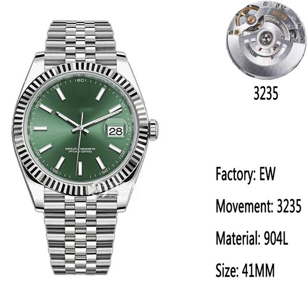 ew factory manufactures men's mechanical watches 41mm size 3235 mechanical movement 72 hours power sapphire glass 904 stainless steel, Slivery;brown
ew factory manufactures men's mechanical watches 41mm size 3235 mechanical movement 72 hours power sapphire glass 904 stainless steel, Slivery;brown