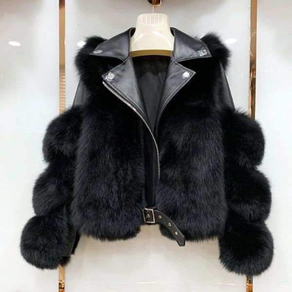 women's fur faux fashionable warm short fur coat and sheepskin leather full motorcycle jacket luxury women's winter 221202, Black
women's fur faux fashionable warm short fur coat and sheepskin leather full motorcycle jacket luxury women's winter 221202, Black