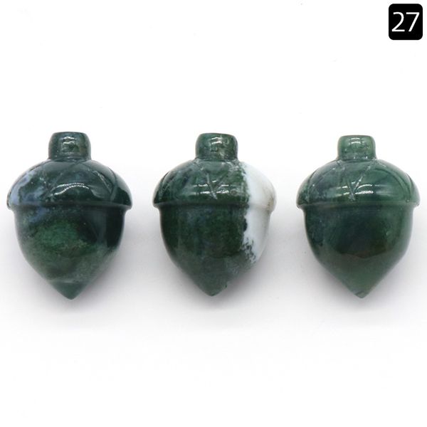 natural shape acorn gemstone decorative hand carved healing moss agate hazelnut stone for home decoration gift, Black
natural shape acorn gemstone decorative hand carved healing moss agate hazelnut stone for home decoration gift, Black