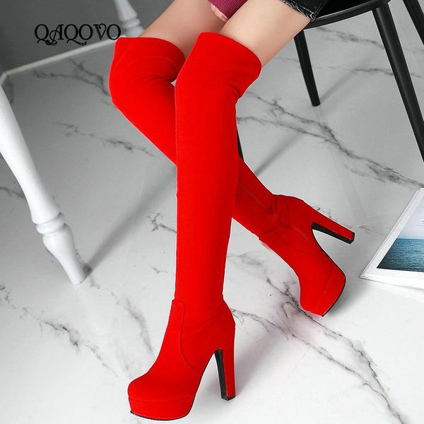 boots women winter plush flock square high heel over the knee platform zipper autumn fashion ladies shoes 221203, Black
boots women winter plush flock square high heel over the knee platform zipper autumn fashion ladies shoes 221203, Black
