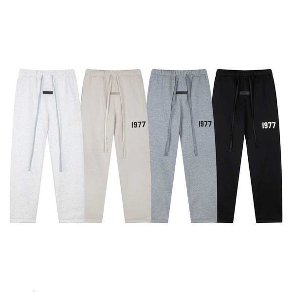 casual sports pants tide brand fog essentials 23ss flocking 1977 plush pants straight body, Black
casual sports pants tide brand fog essentials 23ss flocking 1977 plush pants straight body, Black