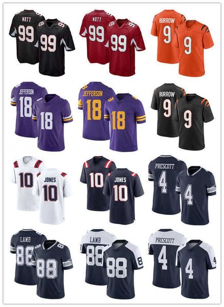 football jerseys 9 joe burrow 10 mac jones 88 ceedee lamb 4 dak prescott 21 ezekiel elliott 99 j.j. watt 18 justin jefferson jersey men, Black;red
football jerseys 9 joe burrow 10 mac jones 88 ceedee lamb 4 dak prescott 21 ezekiel elliott 99 j.j. watt 18 justin jefferson jersey men, Black;red