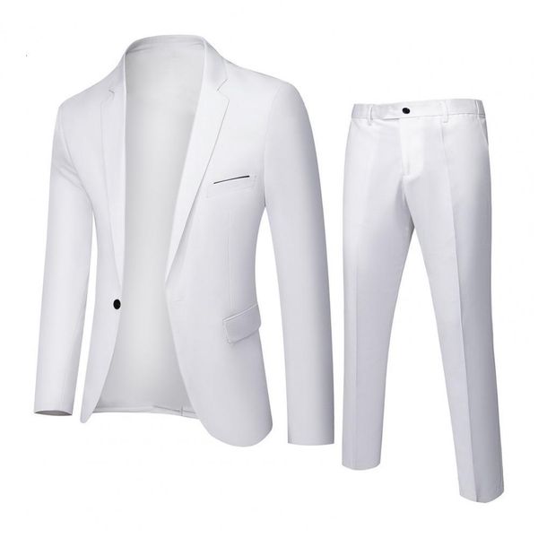 men's suits blazers formal 2 pieces blazer pants korean style solid color single breasted spring autumn buttons wedding groom 221201, White;black
men's suits blazers formal 2 pieces blazer pants korean style solid color single breasted spring autumn buttons wedding groom 221201, White;black