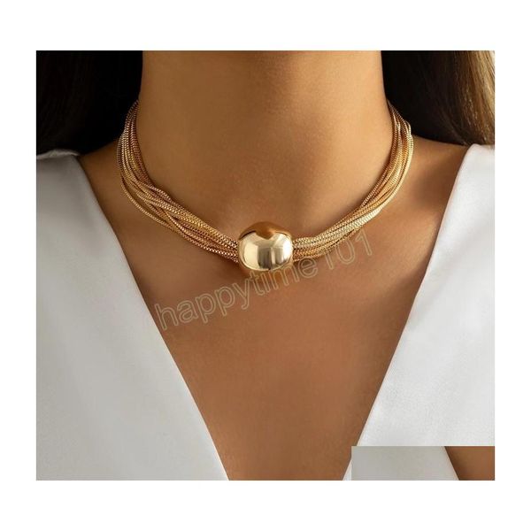 chokers twisted chunky chain necklace for women vintage big ball pendant choker clavicle link jewelry drop delivery necklaces pendant dhjfo, Golden;silver
chokers twisted chunky chain necklace for women vintage big ball pendant choker clavicle link jewelry drop delivery necklaces pendant dhjfo, Golden;silver