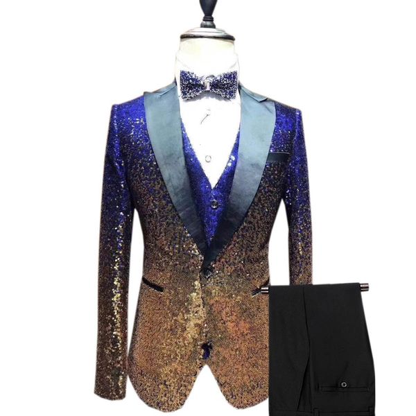 men's suits blazers 3 pieces shiny sequin mens suit slim fit one button notch lapel tuxedo for party wedding banquet nightclub blazer v, White;black
men's suits blazers 3 pieces shiny sequin mens suit slim fit one button notch lapel tuxedo for party wedding banquet nightclub blazer v, White;black