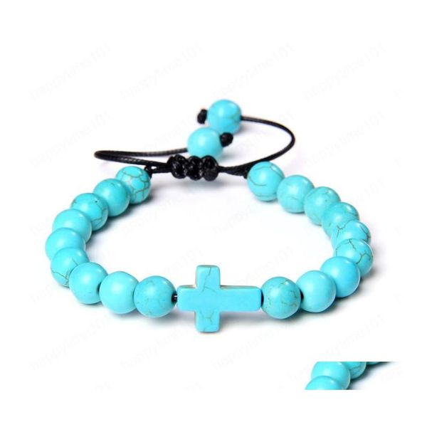 beaded natural stone braided bracelets turquoises beads cross charm woven bracelet female male jewelry women gift drop delivery dhhg6, Black
beaded natural stone braided bracelets turquoises beads cross charm woven bracelet female male jewelry women gift drop delivery dhhg6, Black
