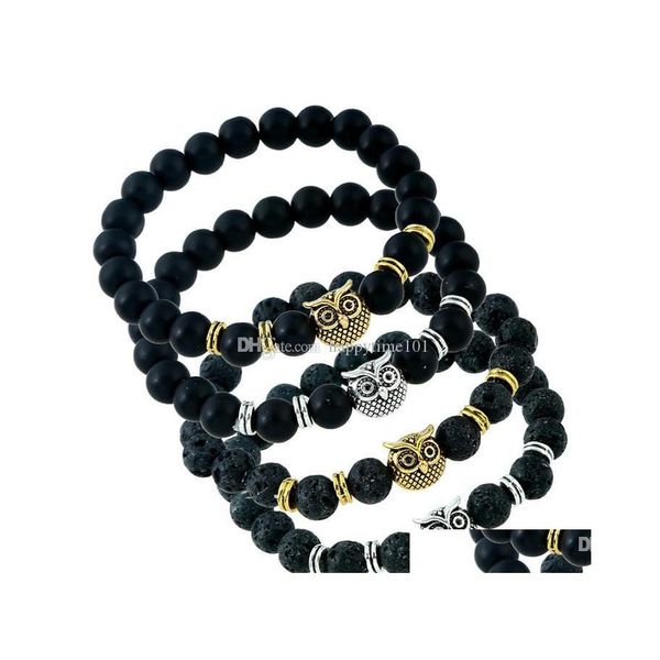 charm bracelets handmade lavarock bead bracelet owl charm natural black lava stone bracelets aromatherapy essential oil diffuser jew dh6we, Golden;silver
charm bracelets handmade lavarock bead bracelet owl charm natural black lava stone bracelets aromatherapy essential oil diffuser jew dh6we, Golden;silver