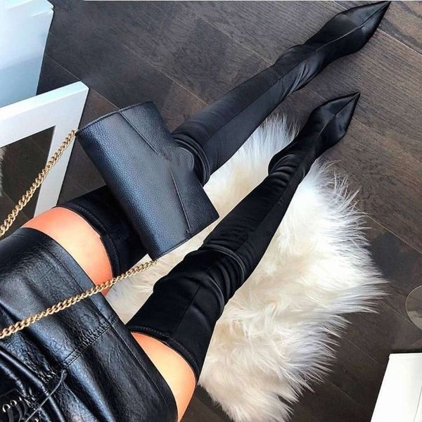 boots thigh high over the knee elastic stretch women botas mujer heels sock autumn winter 221203, Black
boots thigh high over the knee elastic stretch women botas mujer heels sock autumn winter 221203, Black
