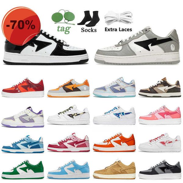 low shoeswomens mens fashion designer bapesta casual shoes bapestas baped sk8 sta patent leather black grey abc color camo combo pink green
low shoeswomens mens fashion designer bapesta casual shoes bapestas baped sk8 sta patent leather black grey abc color camo combo pink green