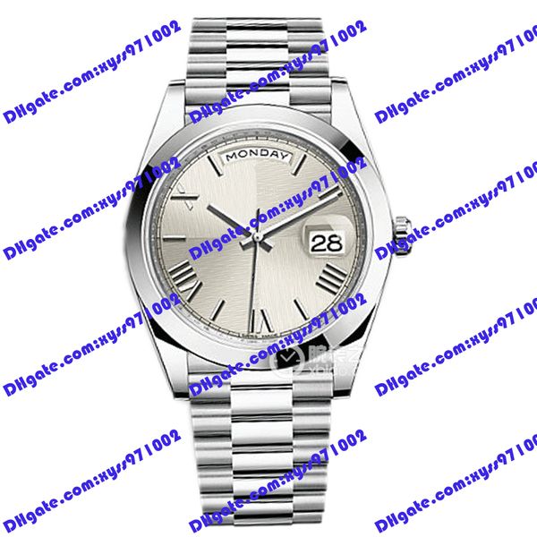 highquality men's watch 2813 automatic machinery 228206 watch 40mm silver splicing dial rome time mark luxury wristwatch stainless stee, Slivery;brown
highquality men's watch 2813 automatic machinery 228206 watch 40mm silver splicing dial rome time mark luxury wristwatch stainless stee, Slivery;brown