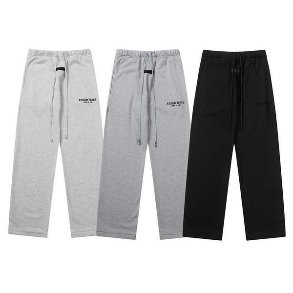 casual sports pants high version essentials season 8 main line flocking drawstring casual pants, Black
casual sports pants high version essentials season 8 main line flocking drawstring casual pants, Black