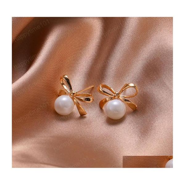 stud fashion jewelry vintage bowknot pearl stud earrings womens cute drop delivery dhfbq, Golden;silver
stud fashion jewelry vintage bowknot pearl stud earrings womens cute drop delivery dhfbq, Golden;silver