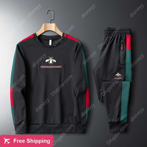 tracksuits men's casual suit little bee embroidery round neck long sleeves exquisite men's wear sports pants 2 pieces, Gray
tracksuits men's casual suit little bee embroidery round neck long sleeves exquisite men's wear sports pants 2 pieces, Gray