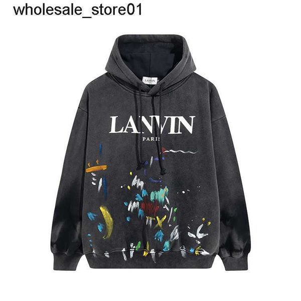 men's hoodies designer sweatshirts winter tide brand lanvins graffiti letter printing men's women's casual streetwear hoodie, Black
men's hoodies designer sweatshirts winter tide brand lanvins graffiti letter printing men's women's casual streetwear hoodie, Black